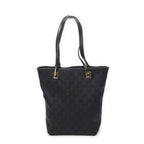 Gucci Small Bucket Tote Black GG Canvas — view 5