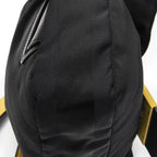Fendi Large Convertible Baguette Belt Bag Black Pecan Striped Canvas — view 7