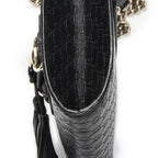 Gucci Small Emily Chain Bag Black Micro Guccissima Leather — view 8