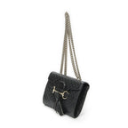 Gucci Small Emily Chain Bag Black Micro Guccissima Leather — view 2