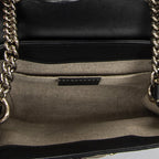 Gucci Small Emily Chain Bag Black Micro Guccissima Leather — view 9