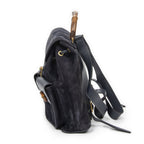 Gucci Rajibanbu Backpack Navy Suede Leather — view 3