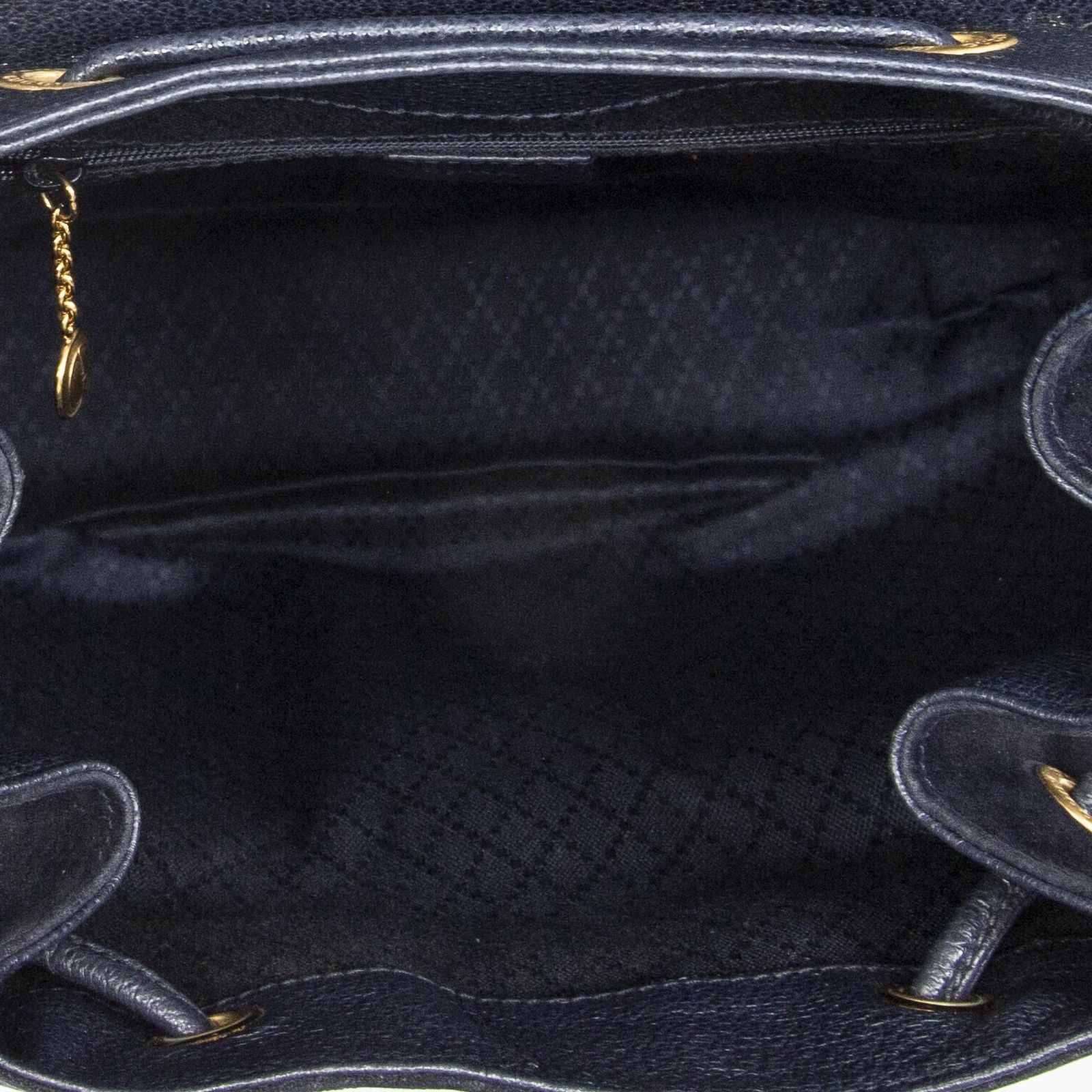 Gucci Rajibanbu Backpack Navy Suede Leather — view 9