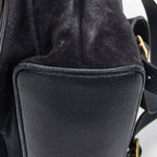 Gucci Rajibanbu Backpack Navy Suede Leather — view 8