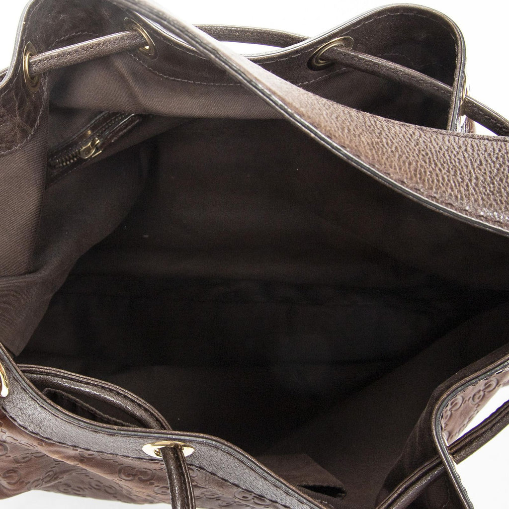 Gucci Interlocking Icon Hobo Brown Guccissima — view 9