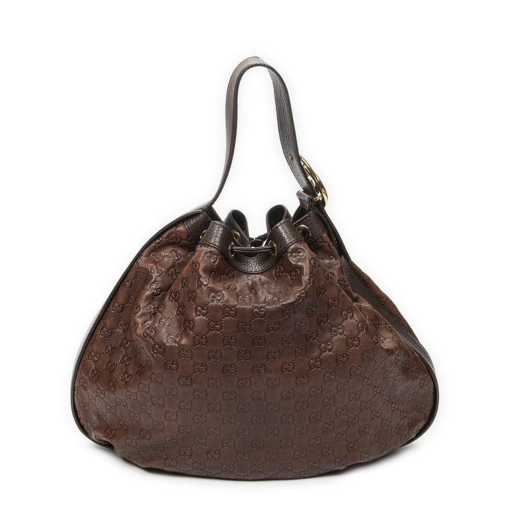 Gucci Interlocking Icon Hobo Brown Guccissima — view 5