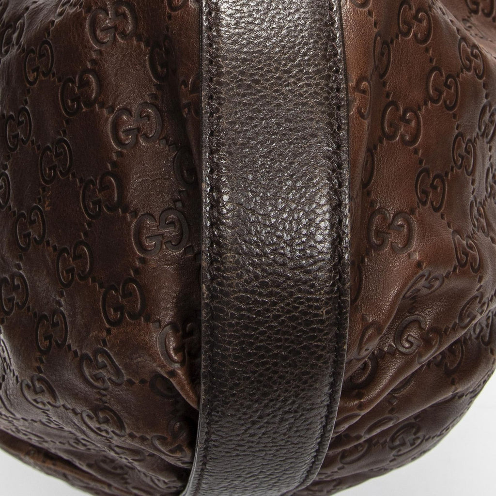 Gucci Interlocking Icon Hobo Brown Guccissima — view 7