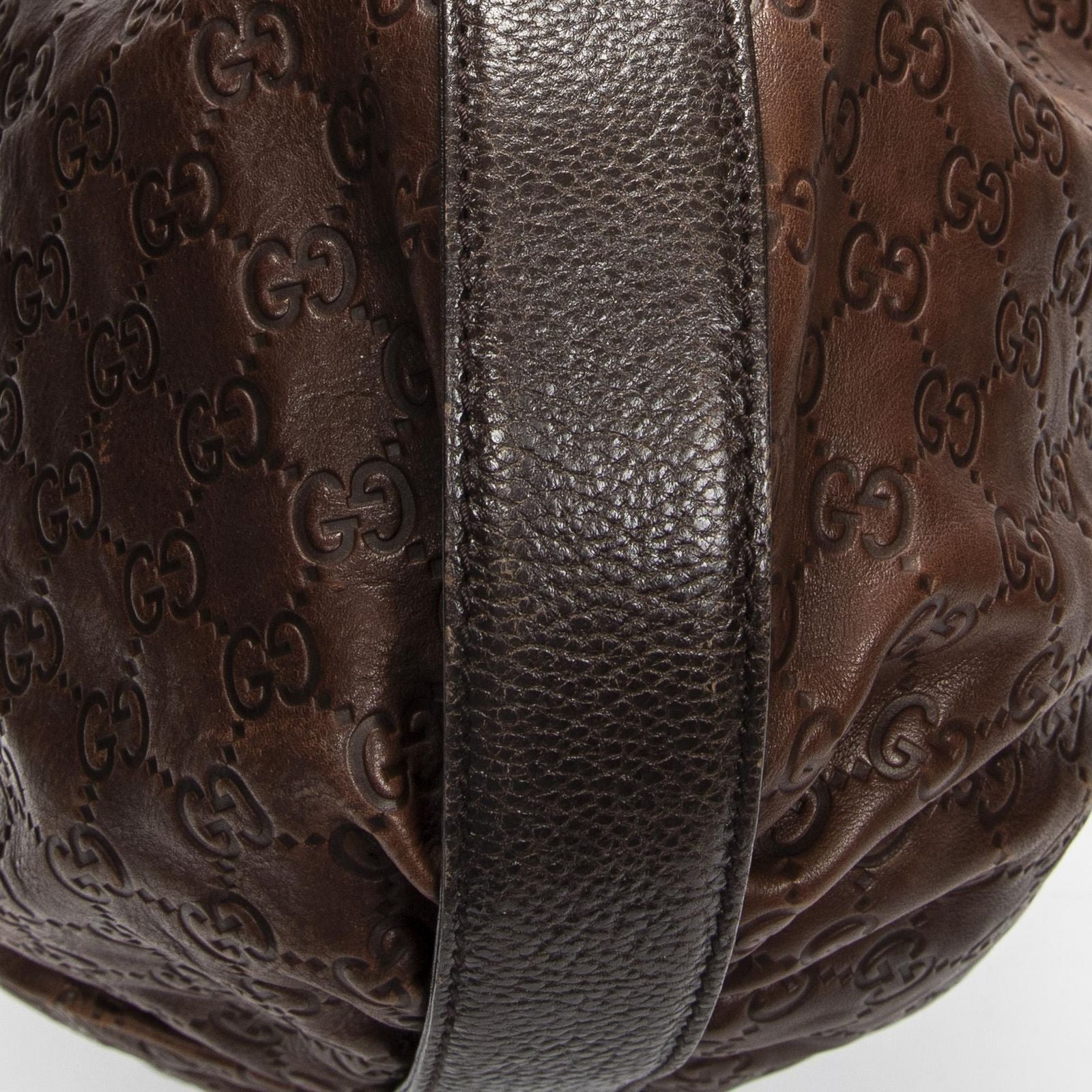 Gucci Interlocking Icon Hobo Brown Guccissima — view 7