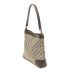 Gucci Vintage GG Shoulder Bag Beige Brown Canvas — view 2