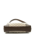 Gucci Vintage GG Shoulder Bag Beige Brown Canvas — view 6