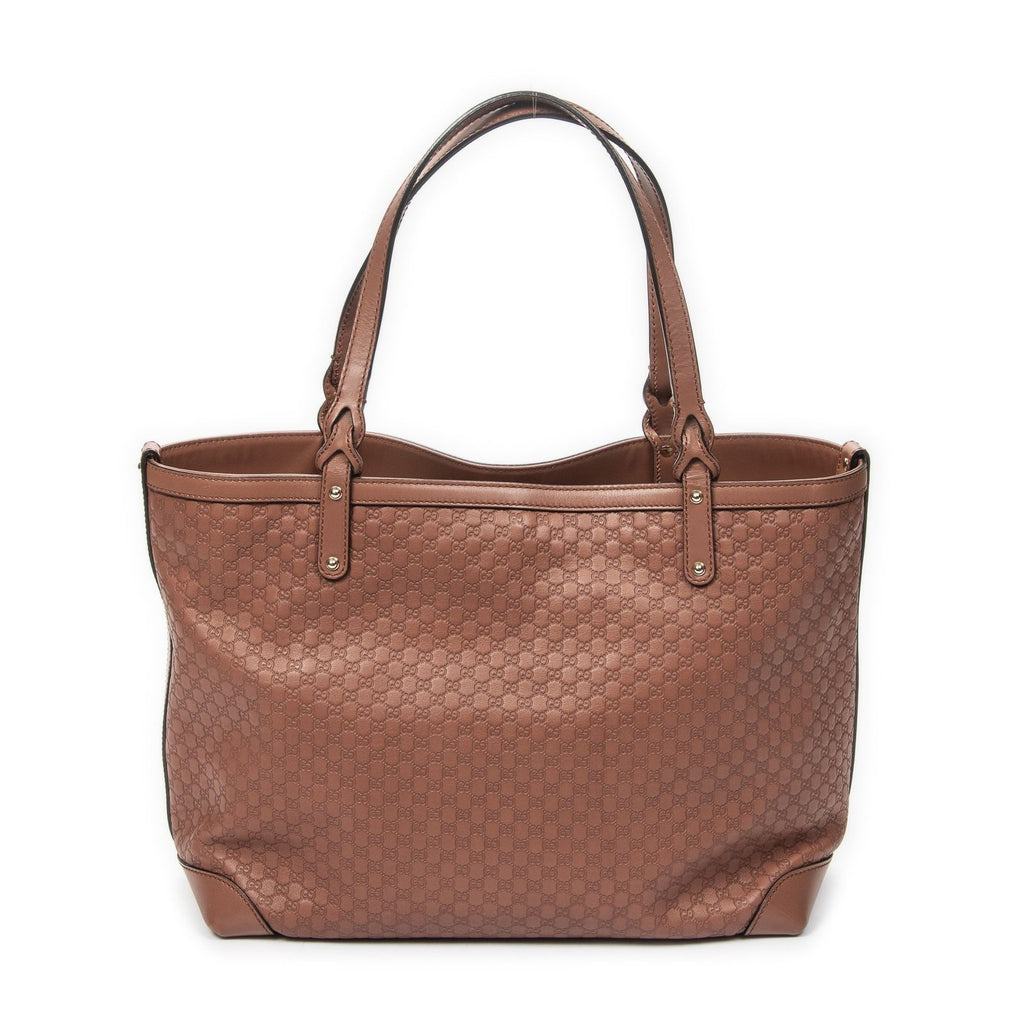 Gucci Craft Tote Light Brown Micro Guccissima Leather — view 5