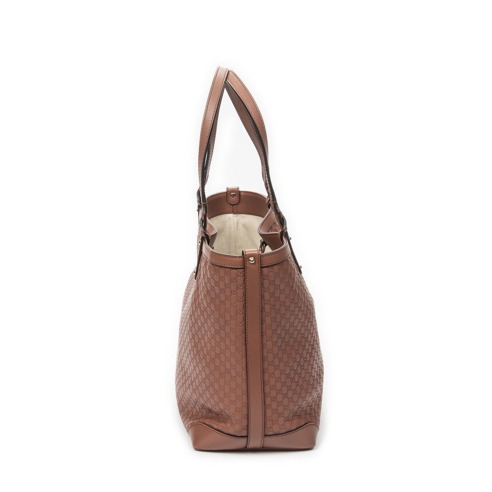 Gucci Craft Tote Light Brown Micro Guccissima Leather — view 4