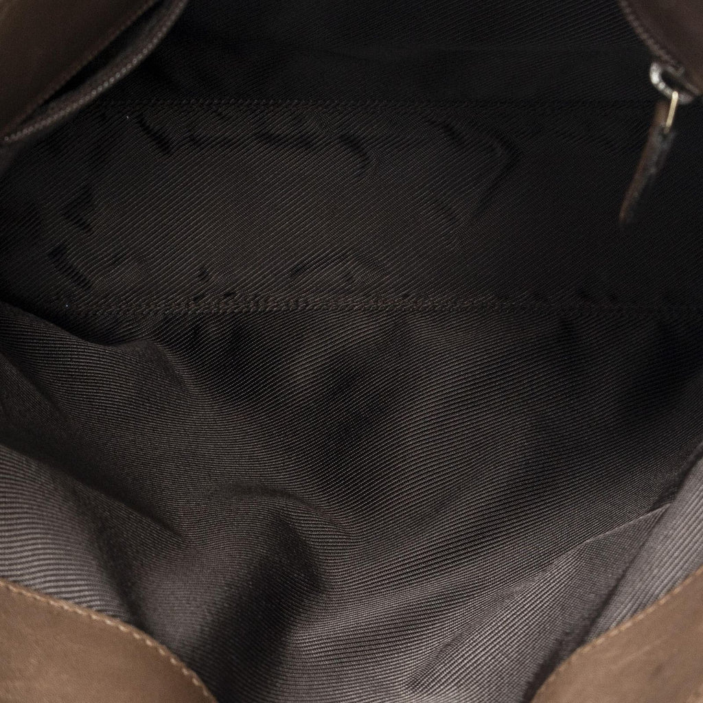 Gucci Vintage GG Shoulder Bag Beige Brown Canvas — view 9