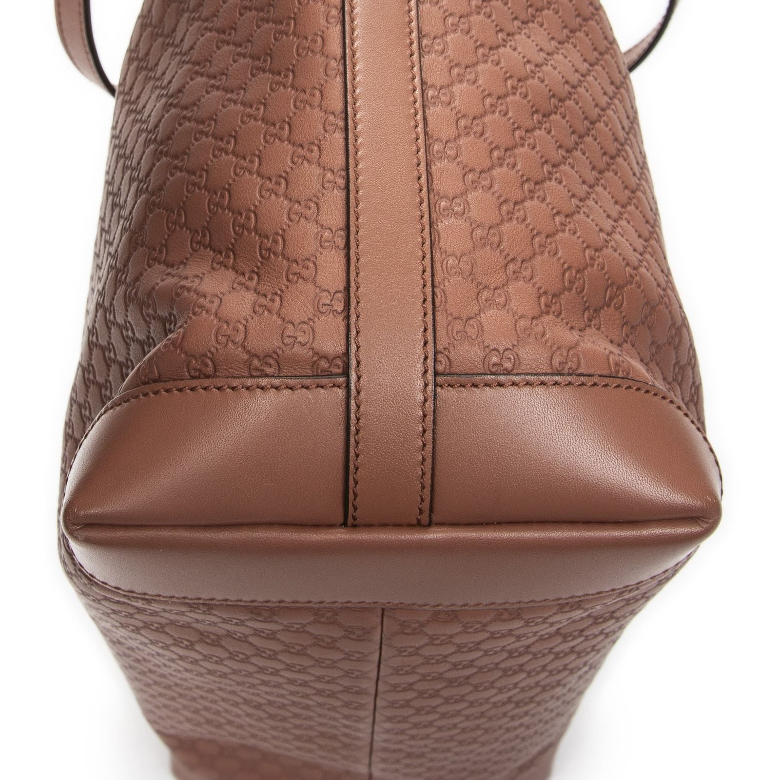 Gucci Craft Tote Light Brown Micro Guccissima Leather — view 8