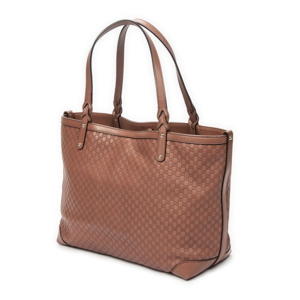 Gucci Craft Tote Light Brown Micro Guccissima Leather — view 2