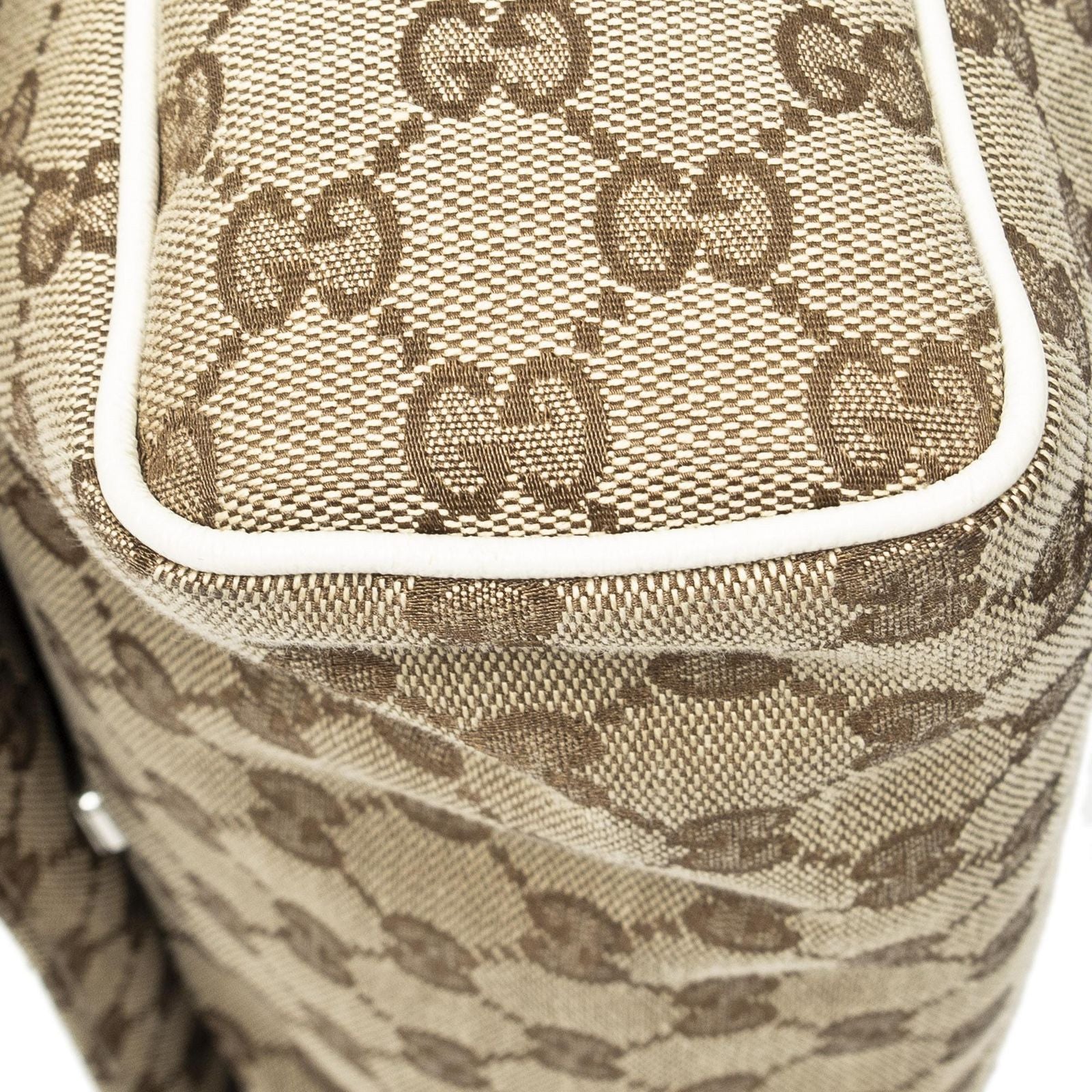 Gucci Flap Messenger Beige Ivory GG Canvas — view 8
