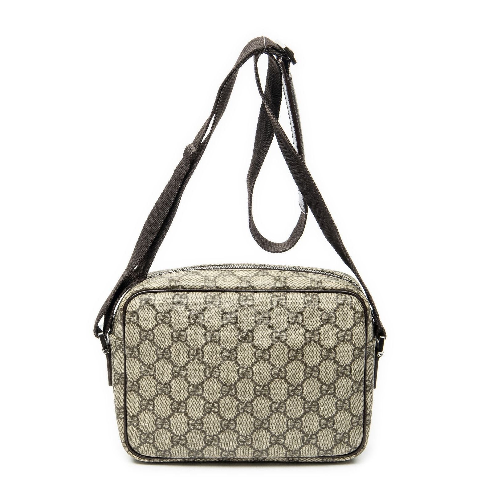 Gucci Camera Bag Beige Brown Supreme Canvas — view 5