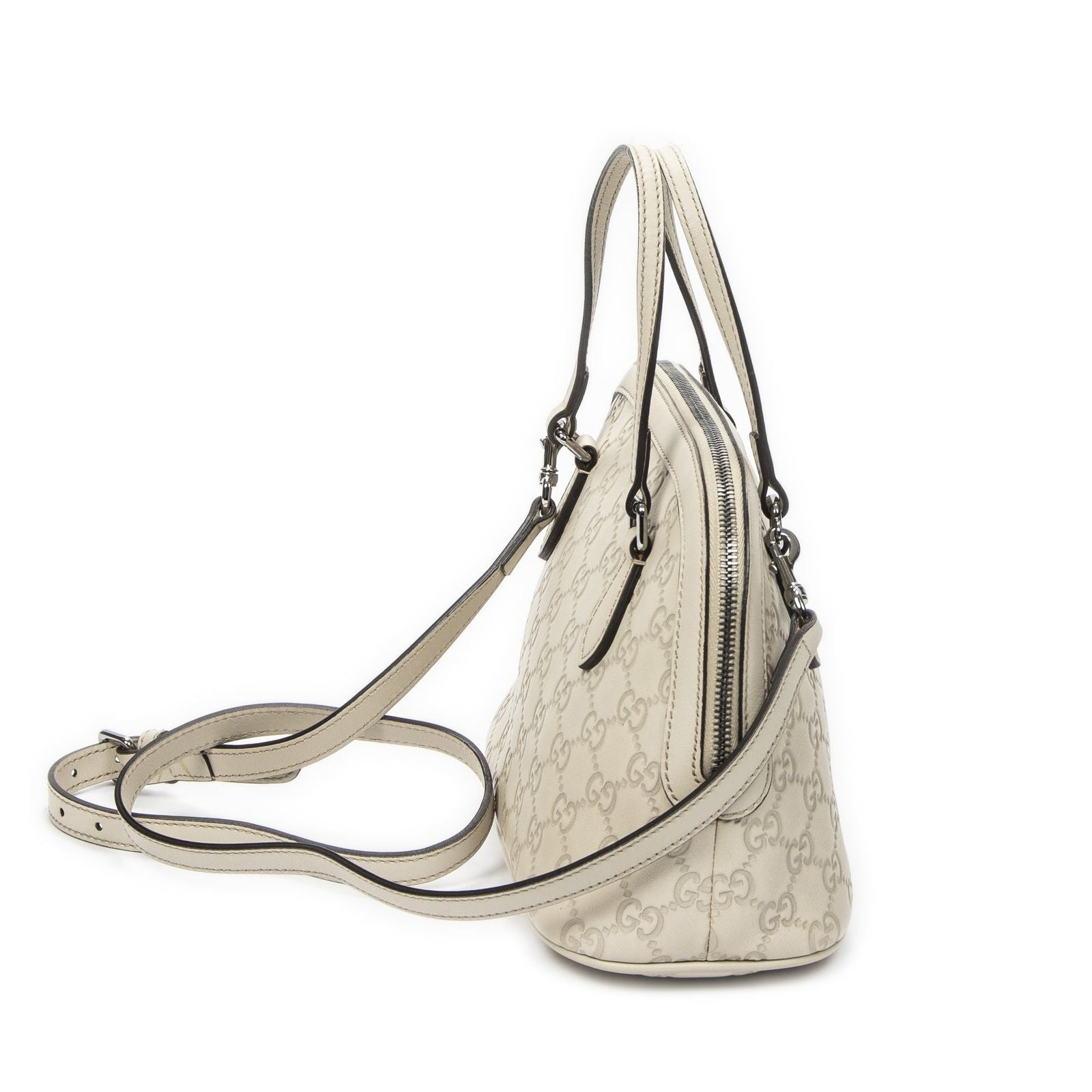 Gucci Mini Marcie Crossbody Ivory Guccissima — view 4