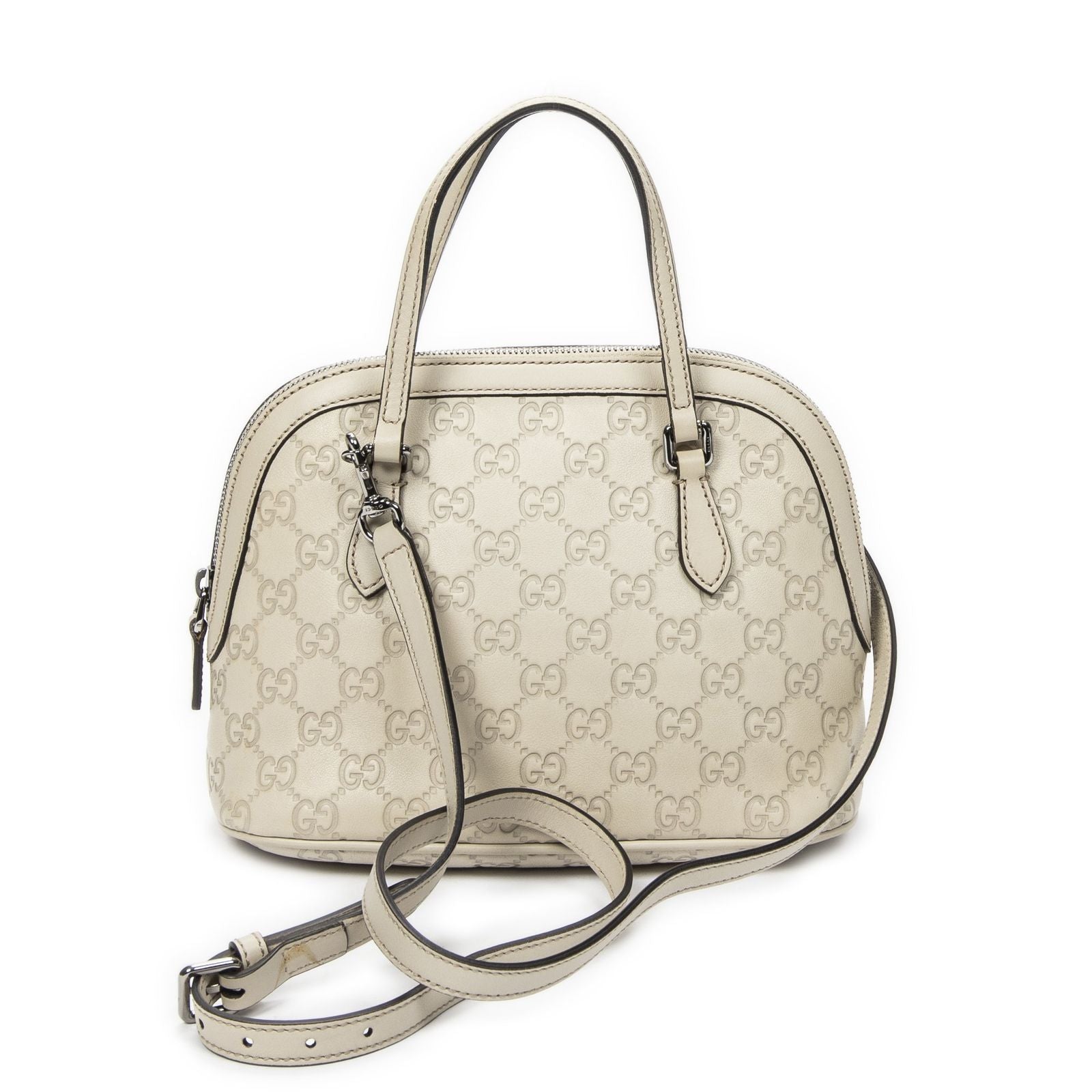 Gucci Mini Marcie Crossbody Ivory Guccissima — view 5