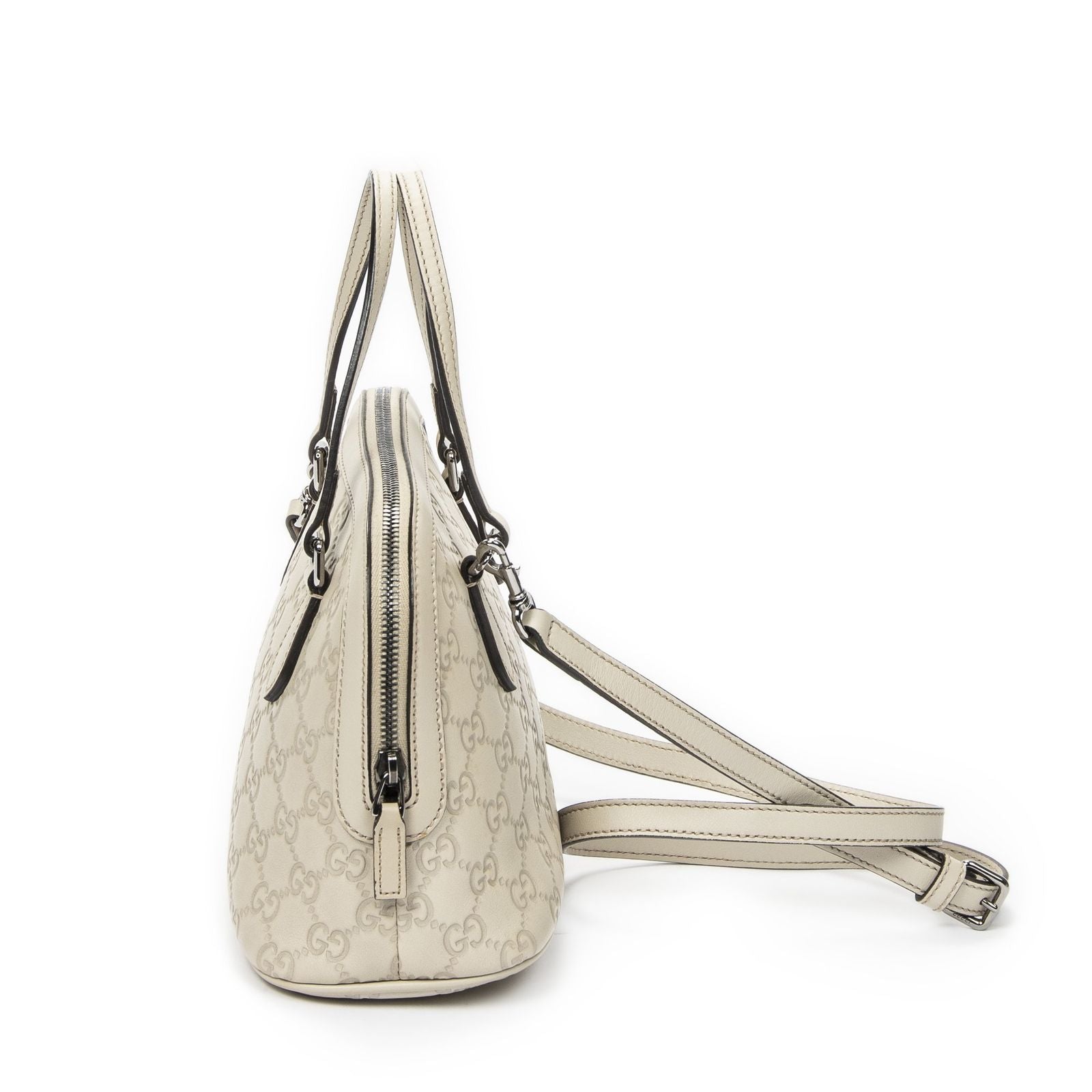 Gucci Mini Marcie Crossbody Ivory Guccissima — view 3