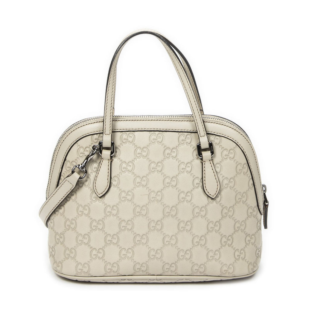 Gucci Mini Marcie Crossbody Ivory Guccissima