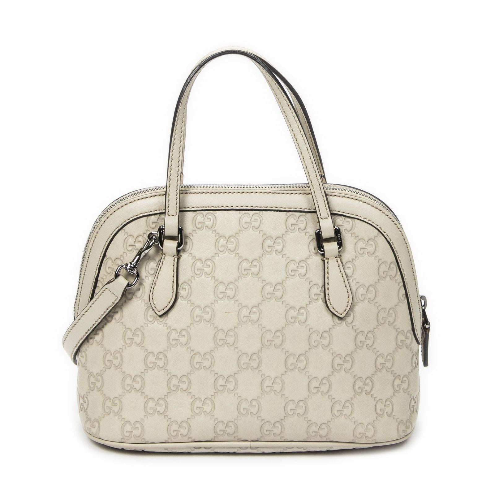Gucci Mini Marcie Crossbody Ivory Guccissima