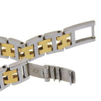 Hermes Clipper Stainless Steel Gold Plated Quartz Analog Display White Dial — view 8