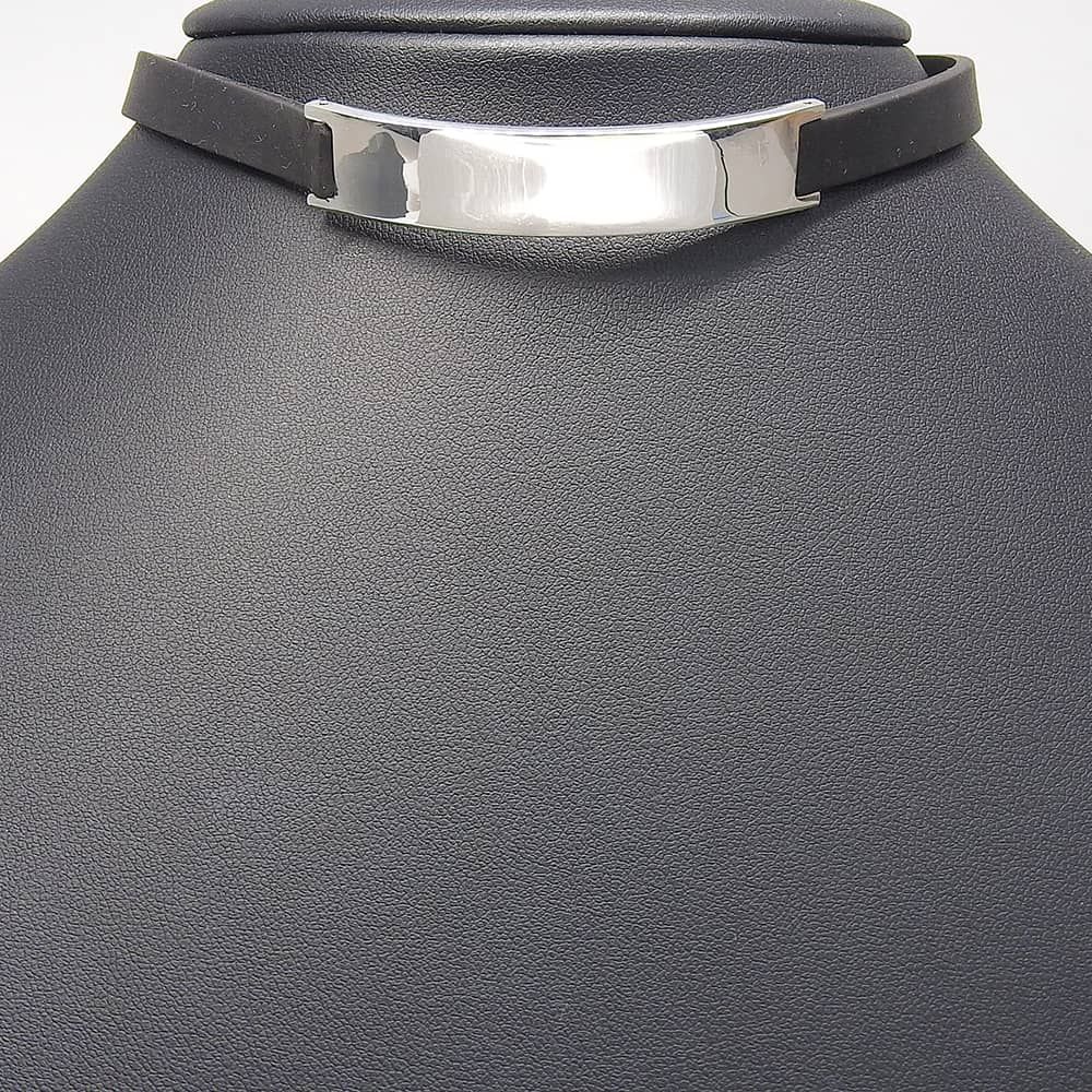 Gucci Bracelet 925 Sterling Silver Rubber Choker — view 2