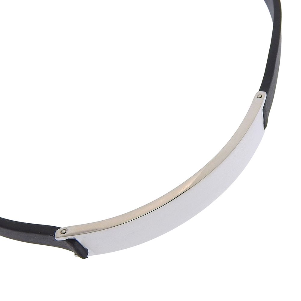 Gucci Bracelet 925 Sterling Silver Rubber Choker