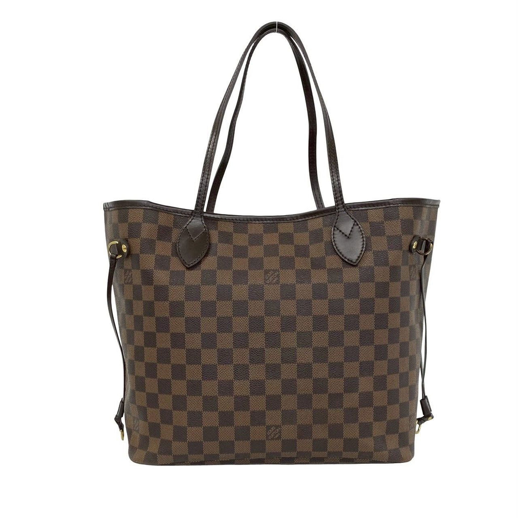 Louis Vuitton Neverfull Damier Leather Tote Shoulder Bag Brown — view 3
