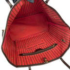 Louis Vuitton Neverfull Damier Leather Tote Shoulder Bag Brown — view 9