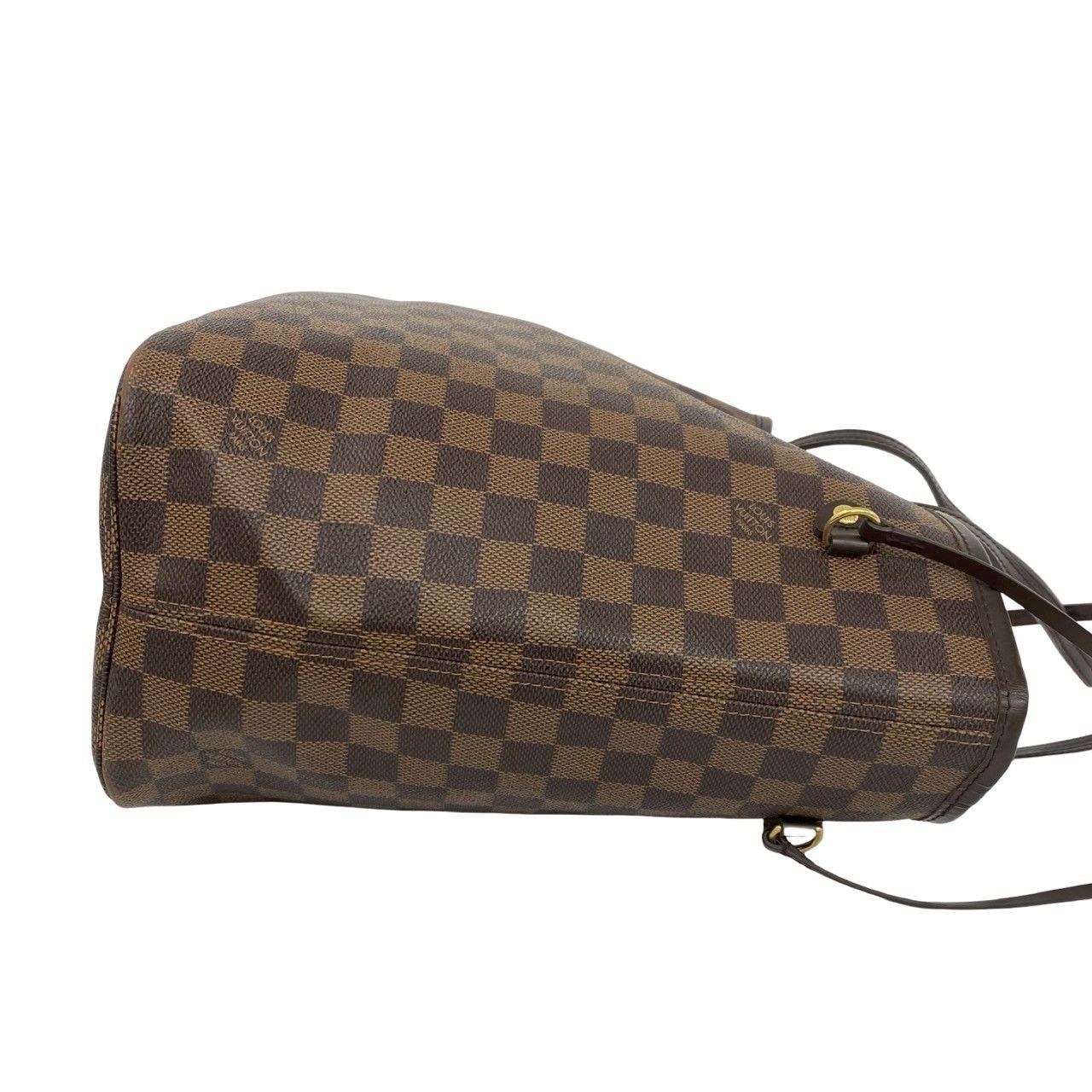 Louis Vuitton Neverfull Damier Leather Tote Shoulder Bag Brown — view 6