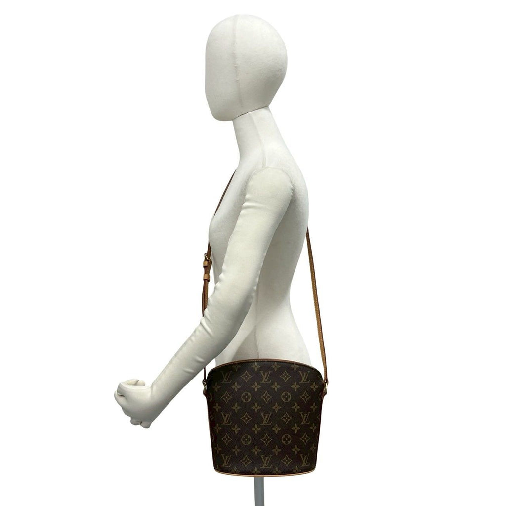 Louis Vuitton Box Drew Monogram Leather Mini Shoulder Bag Crossbody Brown — view 2