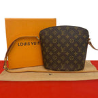Louis Vuitton Box Drew Monogram Leather Mini Shoulder Bag Crossbody Brown