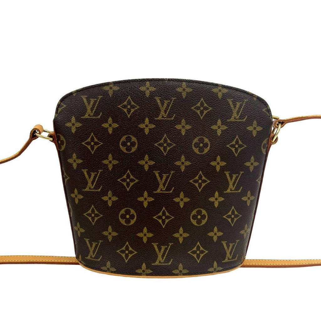 Louis Vuitton Box Drew Monogram Leather Mini Shoulder Bag Crossbody Brown — view 3
