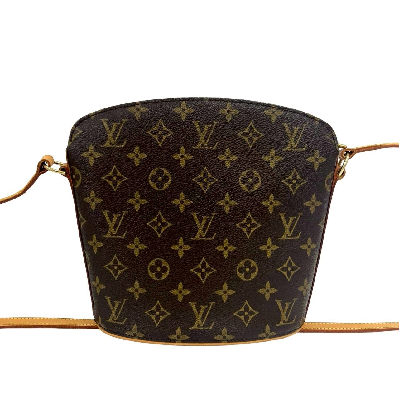 Louis Vuitton Box Drew Monogram Leather Mini Shoulder Bag Crossbody Brown — view 3