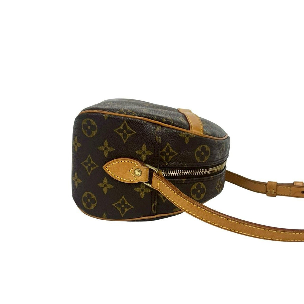 Louis Vuitton Vintage Blois Monogram Leather Mini Shoulder Bag Crossbody Brown — view 6