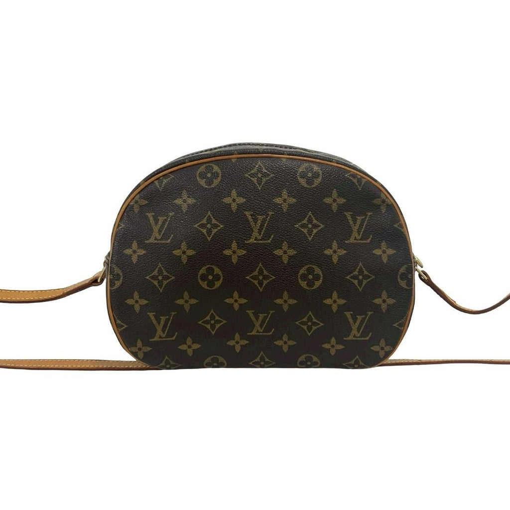 Louis Vuitton Vintage Blois Monogram Leather Mini Shoulder Bag Crossbody Brown — view 3
