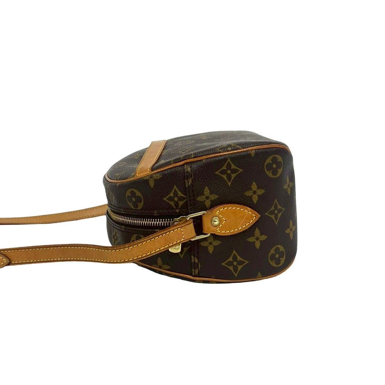 Louis Vuitton Vintage Blois Monogram Leather Mini Shoulder Bag Crossbody Brown — view 5