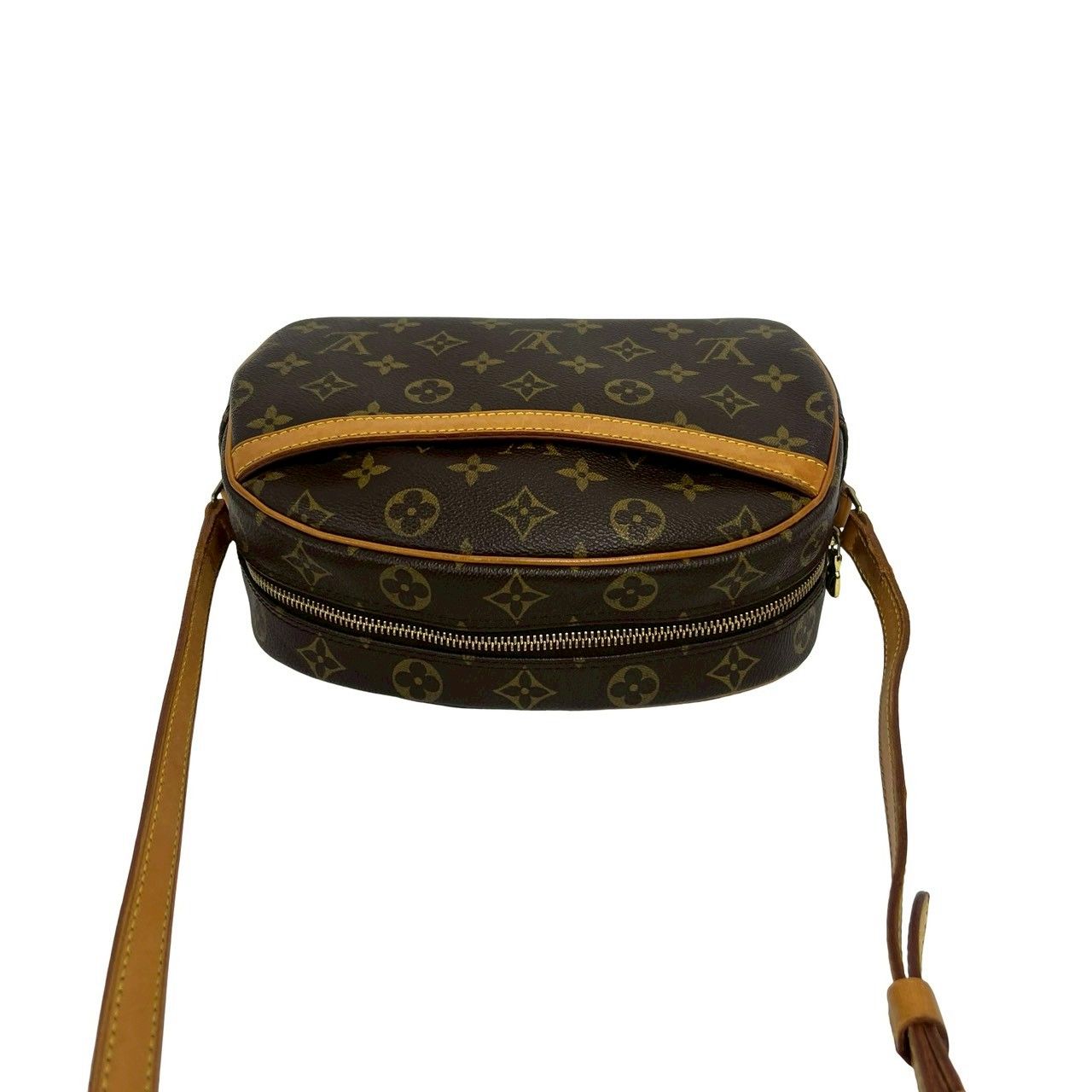 Louis Vuitton Vintage Blois Monogram Leather Mini Shoulder Bag Crossbody Brown — view 4