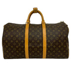 Louis Vuitton Vintage Keepall 50 Monogram Leather Boston Bag Brown — view 3