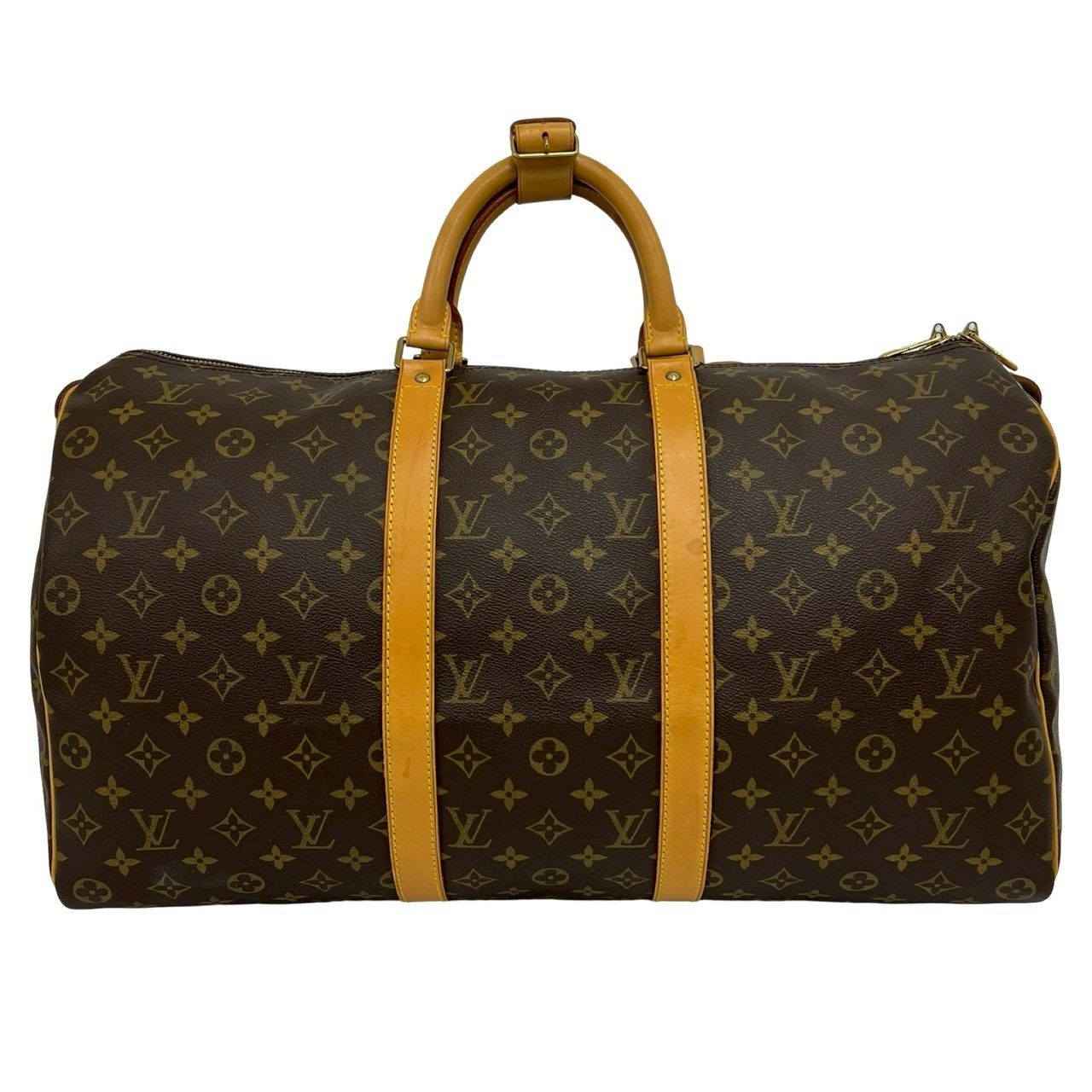 Louis Vuitton Vintage Keepall 50 Monogram Leather Boston Bag Brown — view 3
