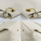 Louis Vuitton Artsy MM Monogram Empreinte Ivory Shoulder — view 9