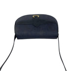 Dior Vintage Logo Trotter Leather Shoulder Bag Crossbody Navy — view 4