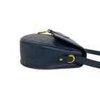 Dior Vintage Logo Trotter Leather Shoulder Bag Crossbody Navy — view 6