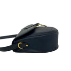 Dior Vintage Logo Trotter Leather Shoulder Bag Crossbody Navy — view 5