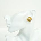 Chanel Earrings Vintage CC Logo Round — view 5