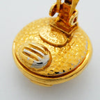 Chanel Earrings Vintage CC Logo Round — view 6