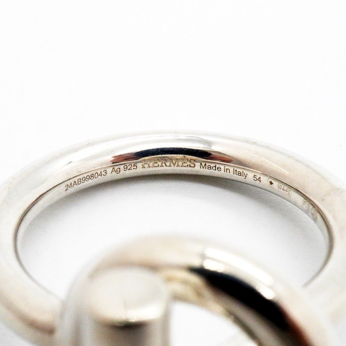 Hermes Ring Echappee 925 Sterling Silver — view 4