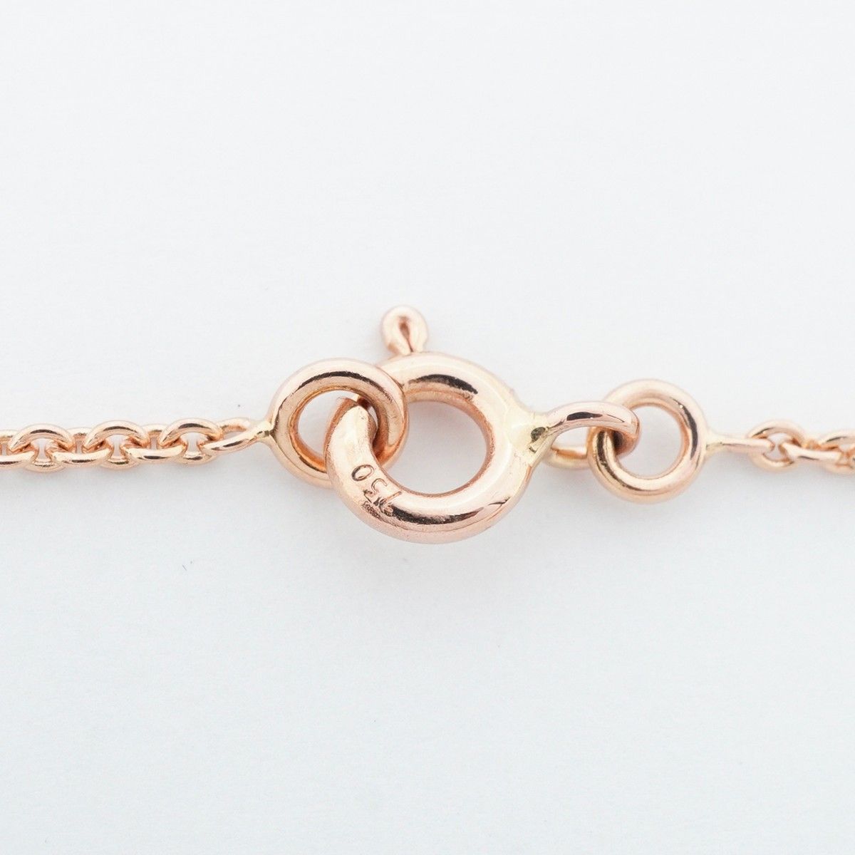 Hermes Necklace Amulet Birkin 18k Pink Gold Diamond — view 4